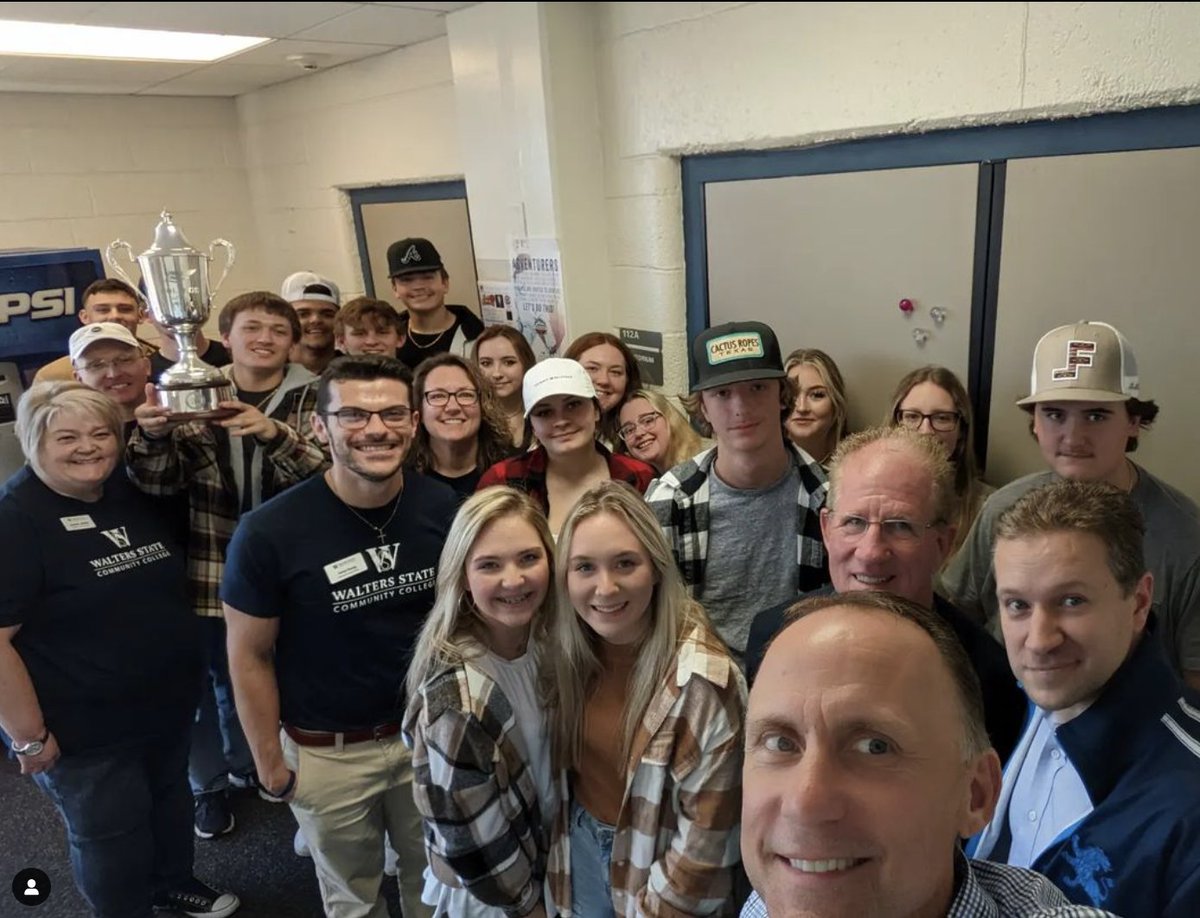 Celebrating the No. 1 Community College in Tennessee with students at our Claiborne County Campus.