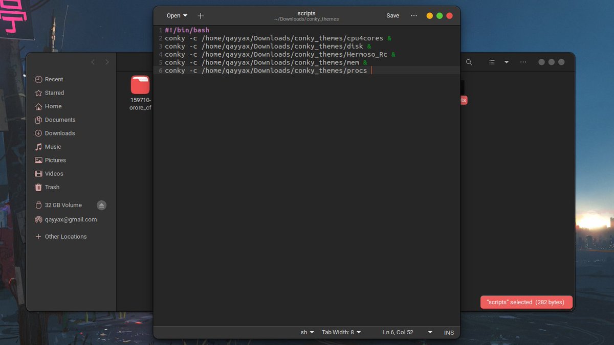 qayyax's tweet image. I still struggle with centering anything XD.
#ShowYourLinuxDesktop