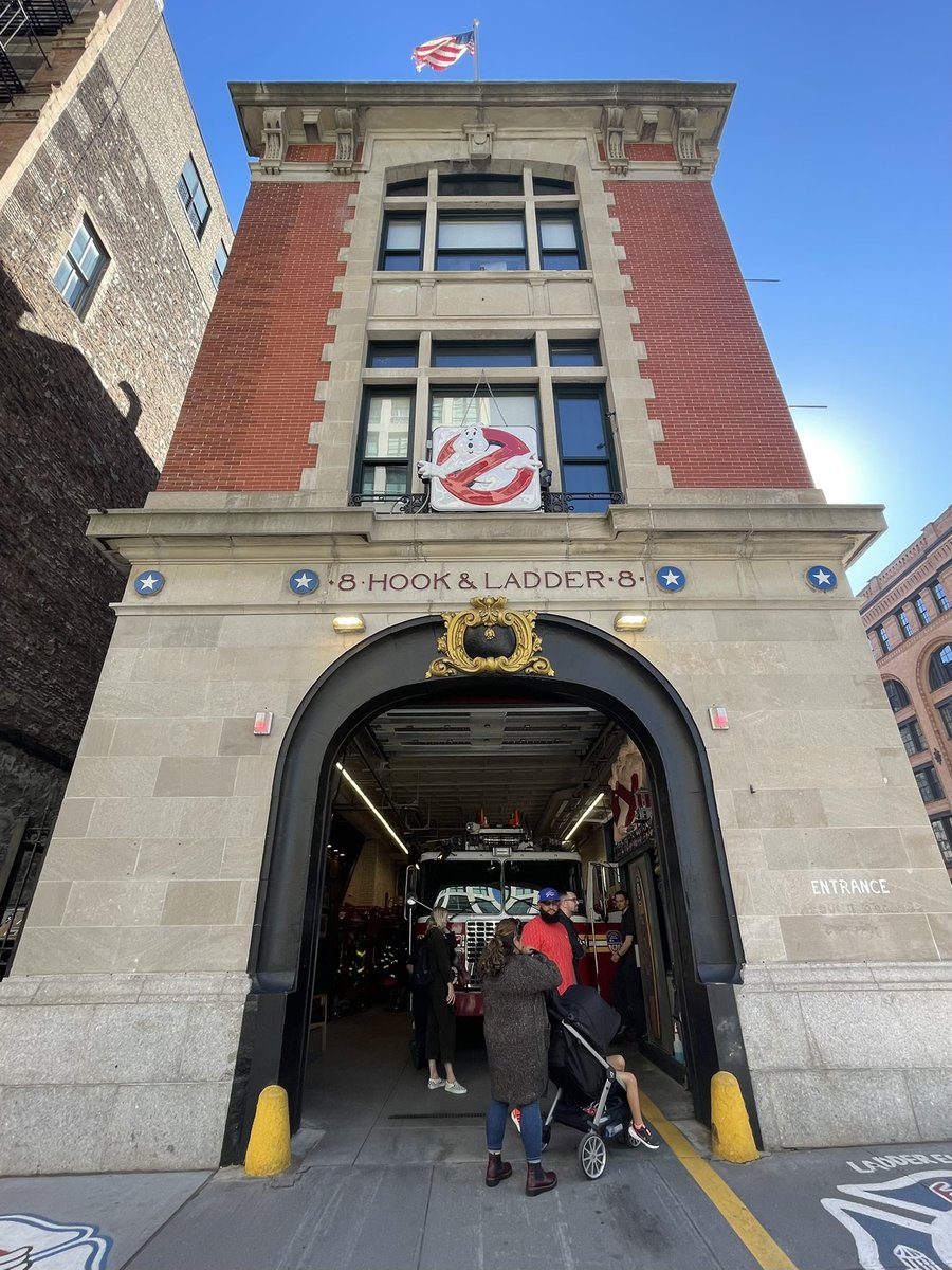 We had to make a stop at the home office. 👻 

#Ghostbusters #HookandLadder8 #NewYorkCity #Tribeca