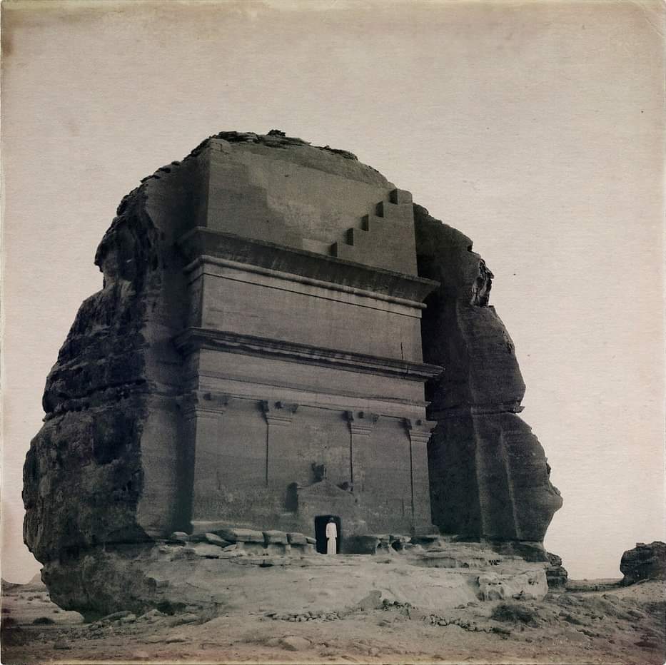 Mada'in Saleh, Saudi Arabia; photographed, 1960.

This ancient site was built by the same people who build Petra in Jordan, the Nabataeans.

#archaeohistories