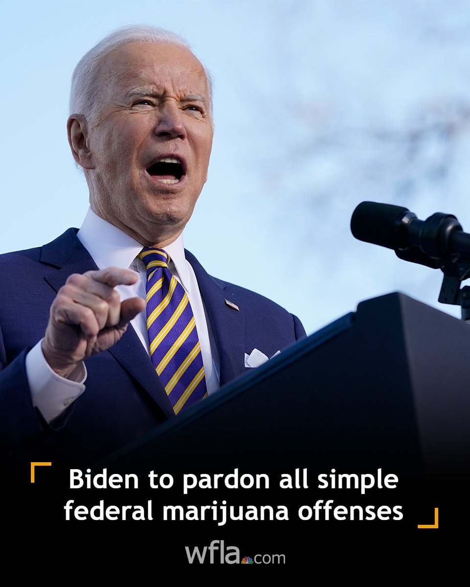 #BREAKING: President Biden says he will pardon everyone who has been convicted of simple possession of marijuana under federal law. Details here: bit.ly/3C7GJVi