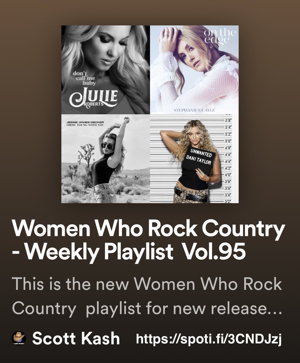 Here’s the new #WomenWhoRockCountry playlist for the new releases from across the pond by
<a href="/HelenaMace/">Helena Mace</a>
<a href="/livlynnofficial/">𝗼𝗹𝗶𝘃𝗶𝗮 𝗹𝘆𝗻𝗻 𝗼𝗳𝗳𝗶𝗰𝗶𝗮𝗹🩷</a>
<a href="/Megan_Mckenna_/">Megan McKenna</a>
<a href="/wardthomasmusic/">Ward Thomas</a>
<a href="/_SabineOfficial/">Sabine Official</a>
@GinnyLoon
<a href="/megancollins23/">Megan Collins</a>
+MORE

#Spotify
spoti.fi/3CNDJzj

#Country #rtitbot <a href="/rtArtBoost/">BlackettMusic.com - Art Boost #rtArtBoost</a> #SpotifyRT