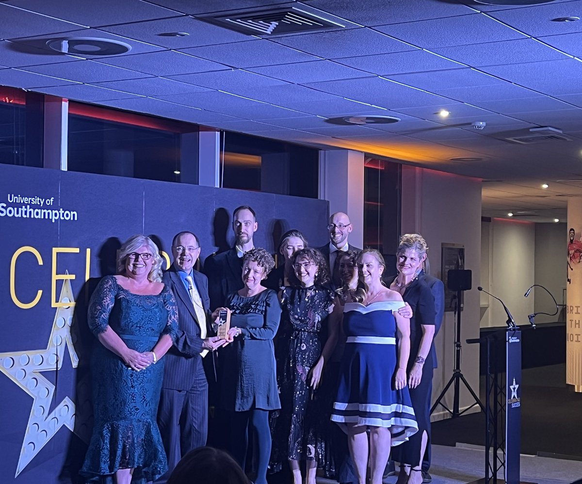 Soton_SIAH's tweet photo. We won!!! #VCAwards2022 🏆 

@lisa_peebs @sethgiddings @DanielAshton @nicky_marsh @JoSofaer @lisa_peebs @AAlexanderRose &amp; Stephanie Jones, Adam Procter, Claire Wilkins https://t.co/ZPwel1RBva