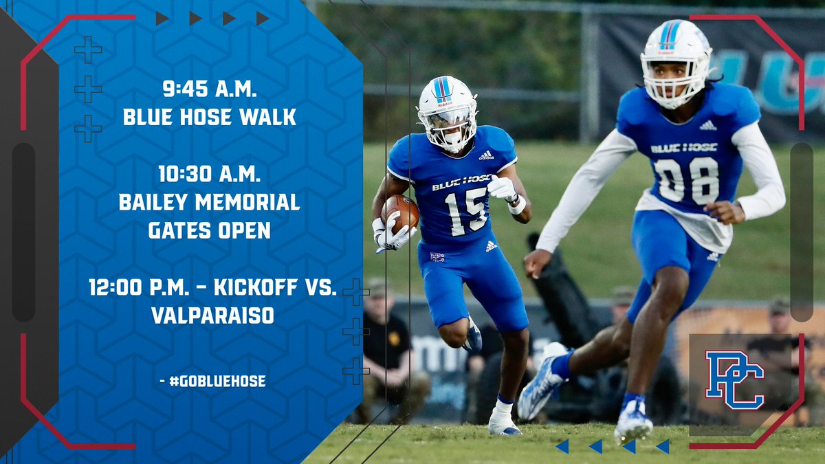 Early morning pregame festivities, lunchtime kick 📋

𝙉𝙊𝙊𝙉 is the time for battle, Bailey Memorial is the place ✅

#GoBlueHose #PTR