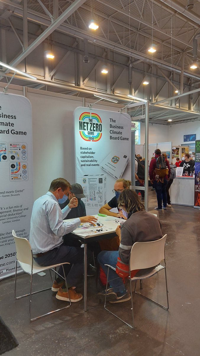 NetZeroGame's tweet photo. It’s a play or be played kind of world. Don’t let climate change play YOU. Play us! #netzero #netzerogame #netzerogame2050 #sustainability #spiel22 #carbonneutral #earth #game #boardgame #sustainable #gogreen #germany #educatorsday #zeroemissions #gamification #essen22 https://t.co/Mp3wWmMKLi