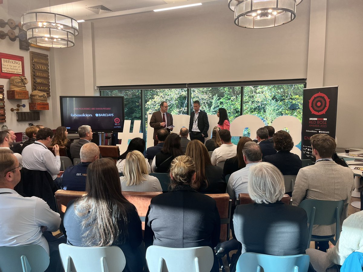 Red Rose Awards 🌹 (@redroseawards) on Twitter photo Thanks to all who joined us this evening for the #RRA23 launch event with <a href="/ForbesSolicitor/">Forbes Solicitors</a> and @BarclaysCorp !
Great to see all our sponsors and the fantastic Daniel Thwaites head office with brewery tours, horses and great conversations! Thanks to all who joined us this evening for the #RRA23 launch event with <a href="/ForbesSolicitor/">Forbes Solicitors</a> and @BarclaysCorp !
Great to see all our sponsors and the fantastic Daniel Thwaites head office with brewery tours, horses and great conversations!