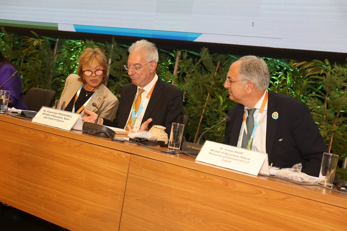 pprodromou's tweet photo. The Nicosia Ministerial Statement on Education for Sustainable Development is approved. The @UNECE Strategy for #ESD 2021-2030 is a valuable guide to face critical challenges. Thanks to all the 60 participant countries &amp; @algayerova @KoneSonja @UNEP https://t.co/4Rtgpj1xPr