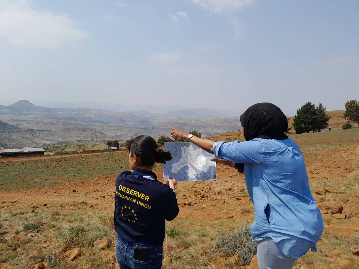eueomlesotho22's tweet photo. Tomorrow is the Eday in Lesotho... and the European Union Election Observers should find their way also to the very remote rural polling stations. It's not always that easy... https://t.co/i34Trnx07Y