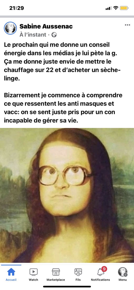SabineAussenac's tweet photo. Le prochain qui me donne un conseil énergie dans les médias je lui pète la g.Ça me donne juste envie de mettre le #chauffage sur 22 :je commence à comprendre les #antimasques;on se sent juste pris pour un con incapable.#teamcollroulé #Energie @Qofficiel @Cyrilhanouna https://t.co/Fh3APz9Vsd