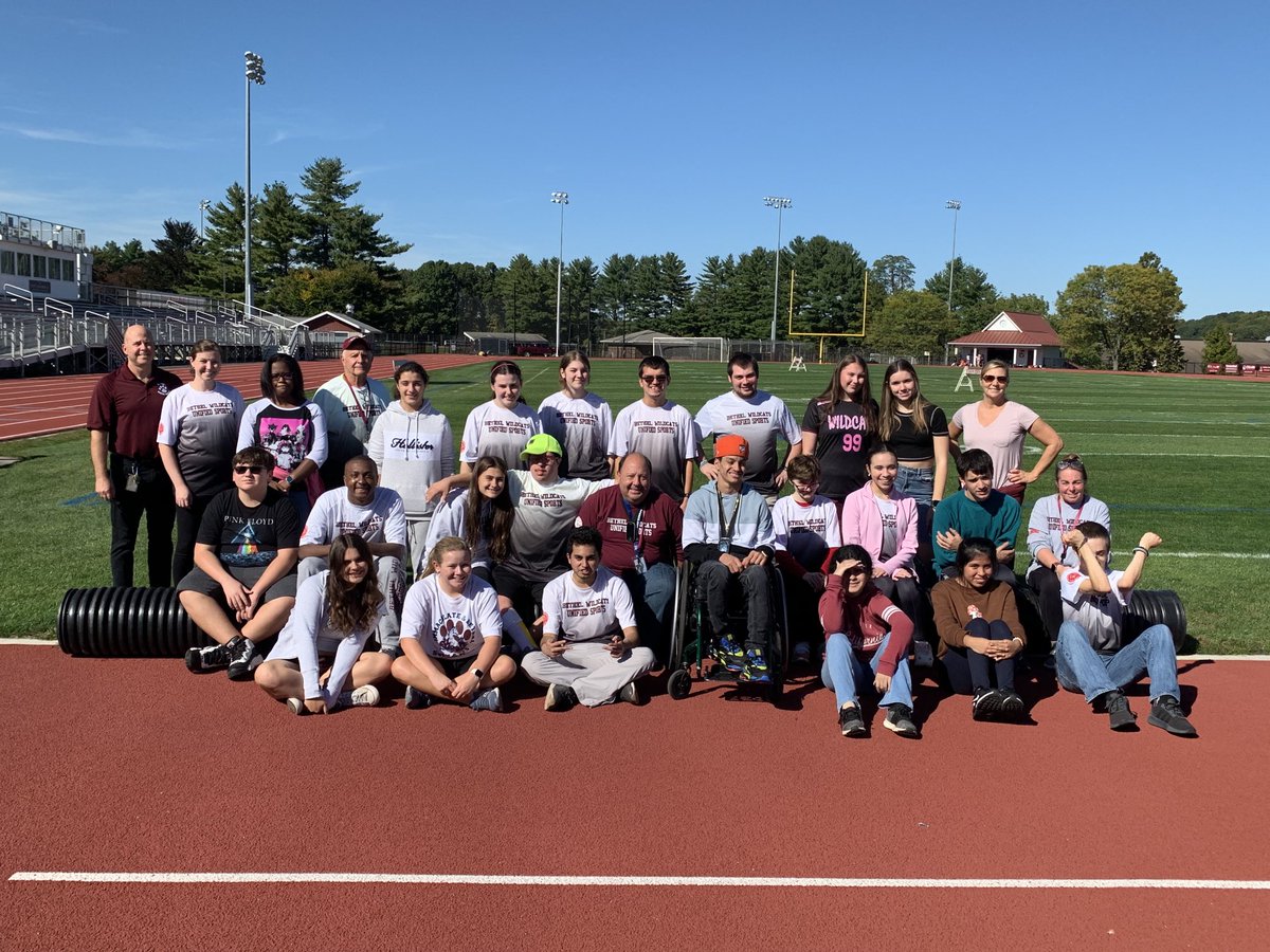 BethelSports's tweet photo. It is a beautiful day for our first Unified event of the year.  Thanks to Joel Barlow for coming and participating in our soccer game. https://t.co/iTQAi5uWEF