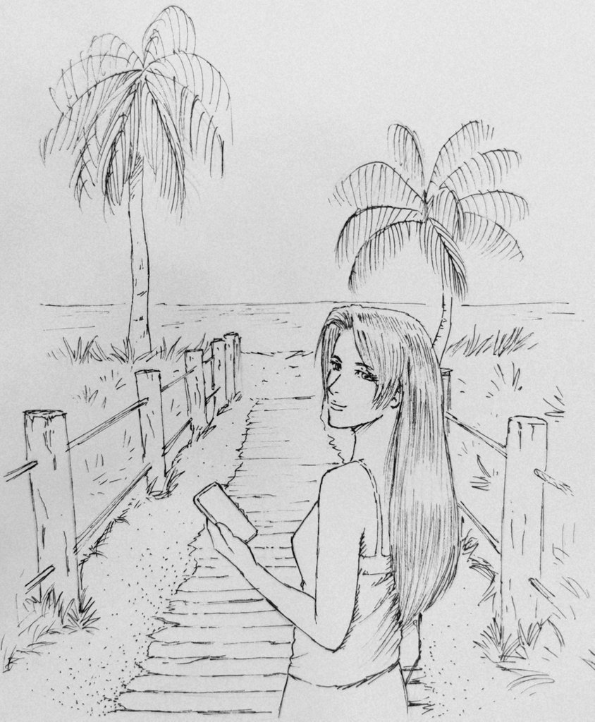 Inktober day 7. Trip.
A trip to the beach.
#inktober2022 #Inktober #Inktober2018 #trip #Inktoberday7