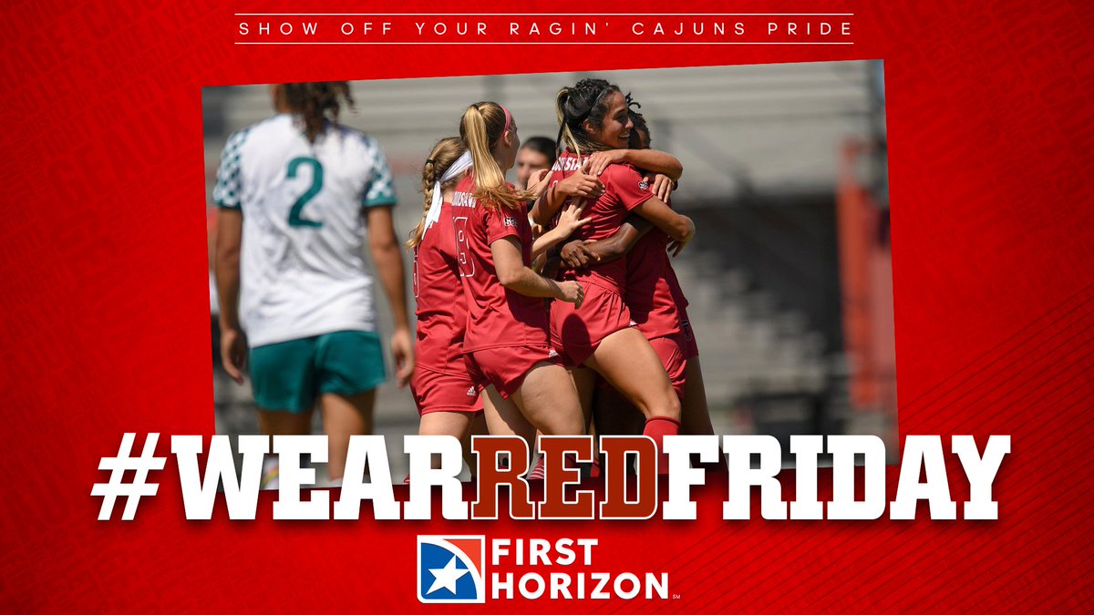 🔴Good morning! It's #WearRedFriday!🔴

#GeauxCajuns  | 
<a href="/FirstHorizonBnk/">First Horizon Bank</a>