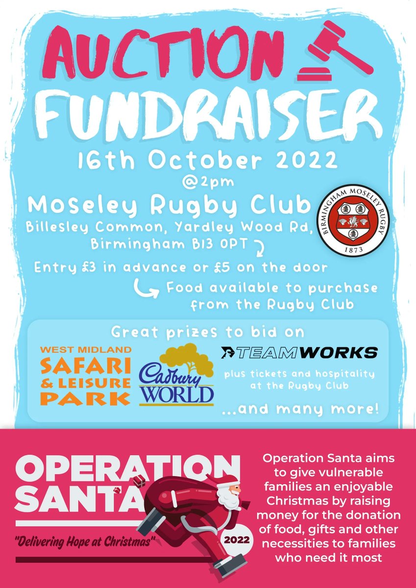 OPSanta21's tweet photo. Big shout out to @MoseleyGolfclub who have donated a 4 Ball for the @OPSanta21 fundraising auction and @MoseleyRugbyFC on 16th October 22 https://t.co/Nl0J5edogl