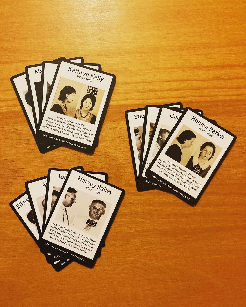 Here’s a few of the Associates you can employ in the game to protect you and take out your rivals!

#mafia #associates #cardgames #boardgames #ttrpg