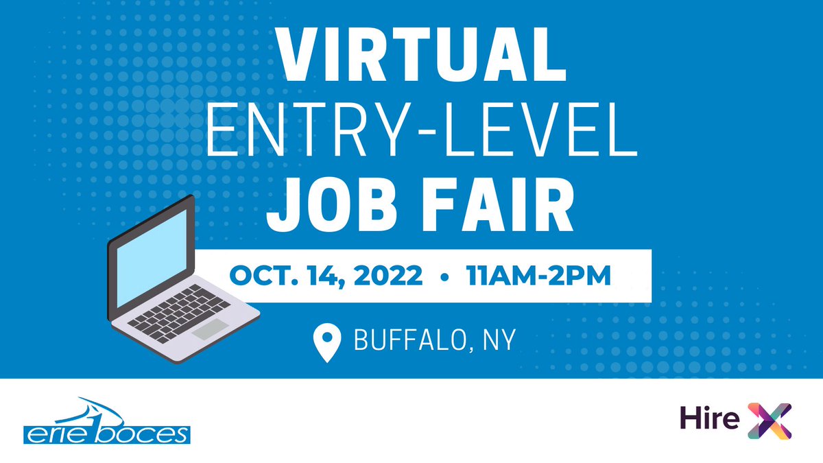 Join our Exceptional Education Department at a Virtual Entry-Level Job Fair on Oct 14th. This free virtual job fair includes hiring managers from local and national organizations on the hunt for top talent like you. Register now for this FREE event. hirex.us/job-fairs/new-…”