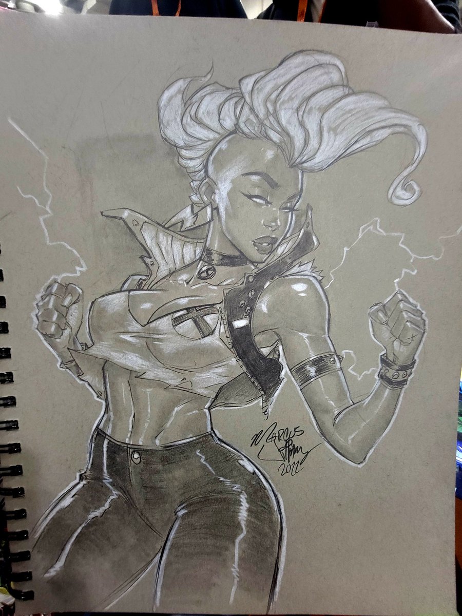 marcusthevisual's tweet photo. New York Comic Con is happening and the commissions are flowing. If course the Storms will be frequent but I have a few slots left for those that couldn't make the show. We're set up in Artist Alley at A-27/A-28 if you're in the neighborhood. 
Peace ya'll 
#MarcusTheVisual #nycc https://t.co/Ni4Bfcqeoz