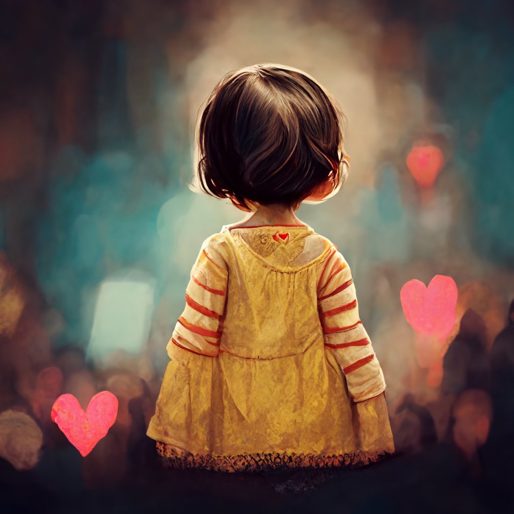 In my burnout from Ludum Dare, I decided to play around with an art generating AI. I am SO impressed. 

You guys, look what it did with the prompt "the cutest thing in the world." ♥️🥺
#midjourneyAi