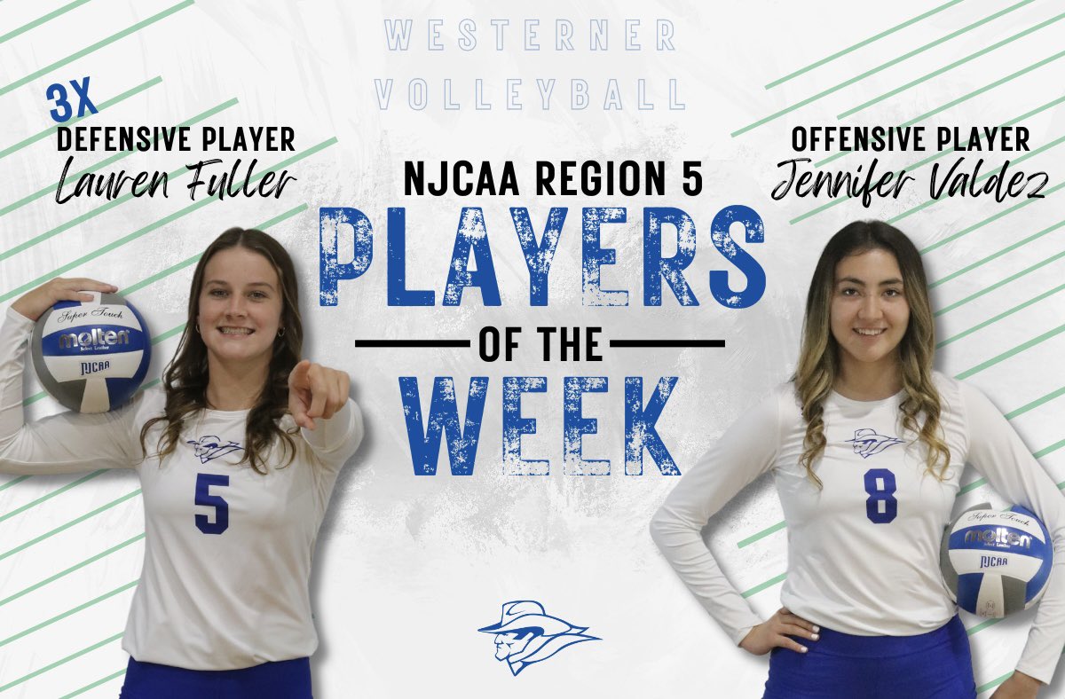 Congratulations to these two 🎉

• Lauren Fuller was named for the 3rd time as defensive player of the week averaging 7.38 digs per set in 2 matches!

• Jennifer Valdez was named offensive player of the week hitting .488 in two matches finishing with 21 kills and no errors!