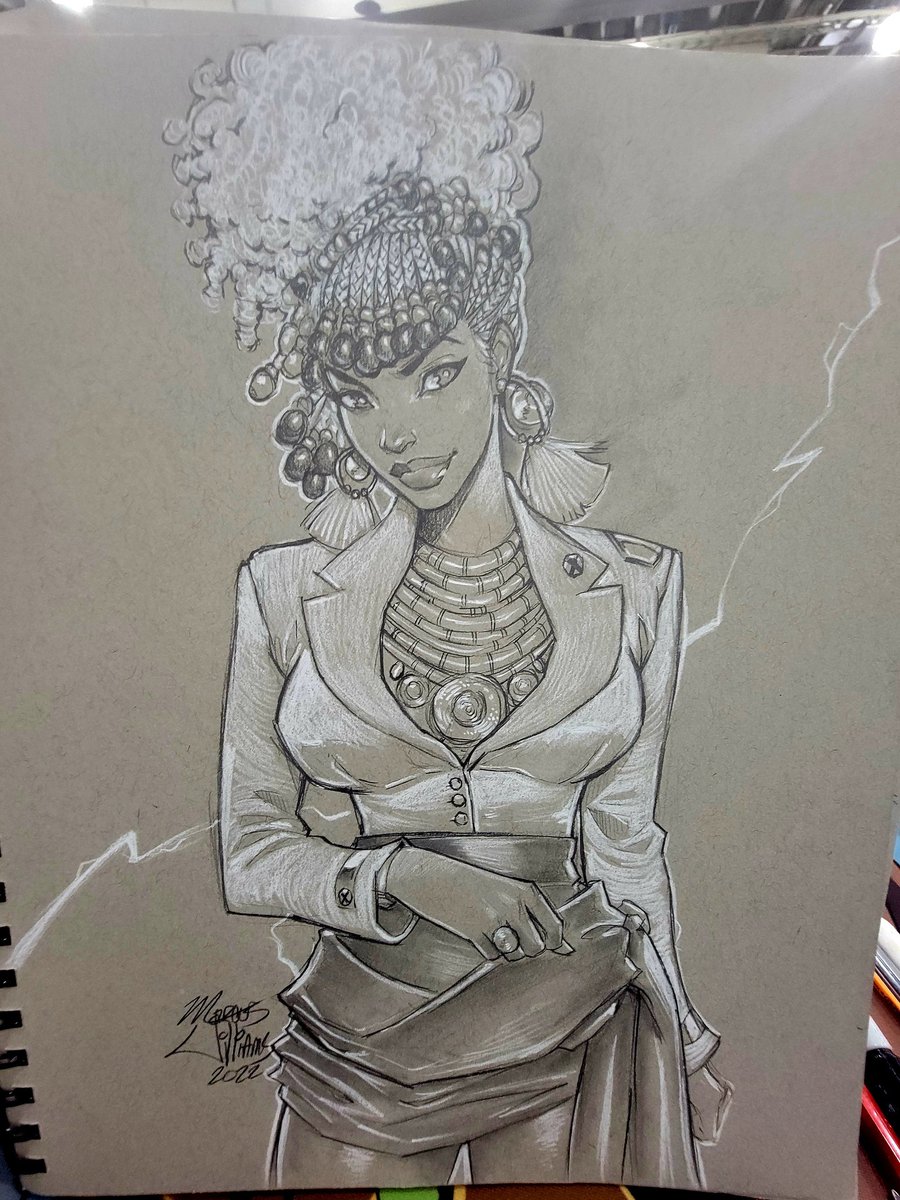 marcusthevisual's tweet photo. New York Comic Con is happening and the commissions are flowing. If course the Storms will be frequent but I have a few slots left for those that couldn't make the show. We're set up in Artist Alley at A-27/A-28 if you're in the neighborhood. 
Peace ya'll 
#MarcusTheVisual #nycc https://t.co/Ni4Bfcqeoz