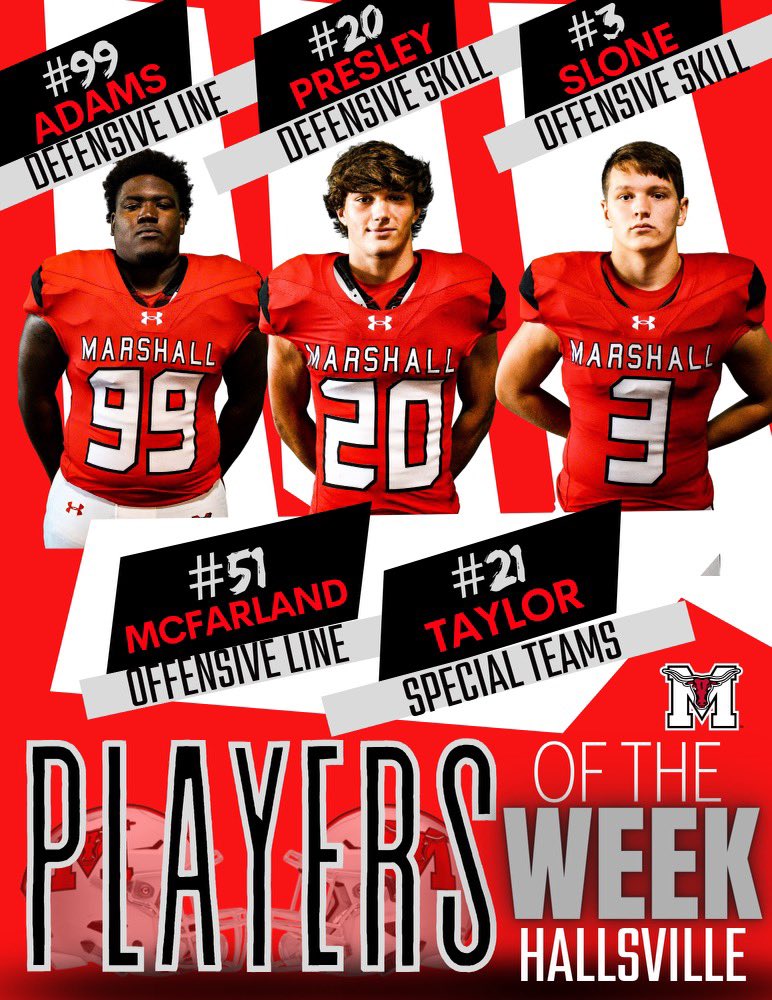 MarshallMavFB's tweet photo. Week #6 Players of the Week https://t.co/4g3Coo6GUx