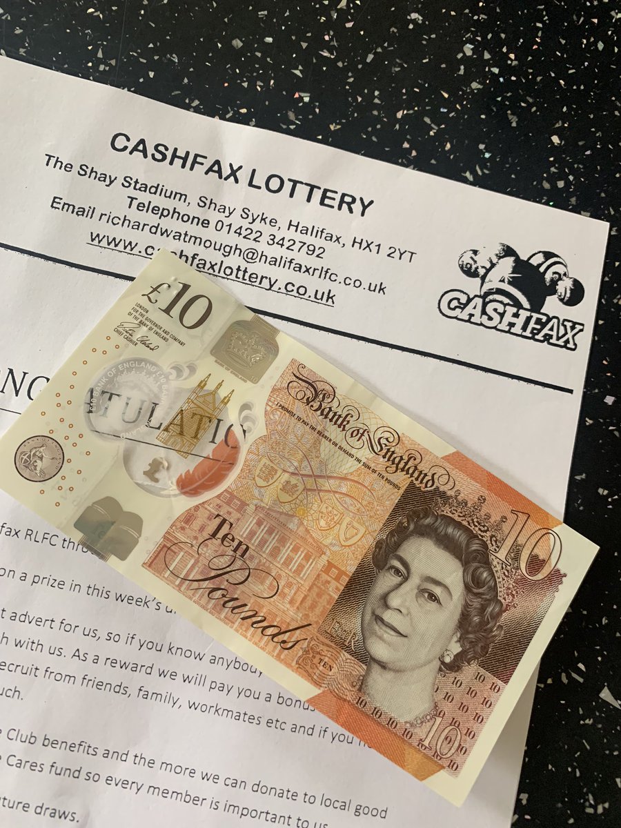 Whilst out walking my dog today a bird actually shat on my head. When I got home the postman delivered this. A massive £10 windfall on the @HalifaxPanthers Cashfax. So it is good luck after all 😎🦅💰 #buzzing #minted