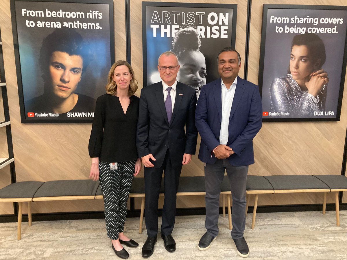 mmagierowski's tweet photo. Visiting @youtube headquarters in Palo Alto. Excellent talk with Vice President Leslie Miller and @nealmohan about Russian disinformation campaigns, future of social media &amp; crisis of journalism. https://t.co/nzZ4rkK1DZ