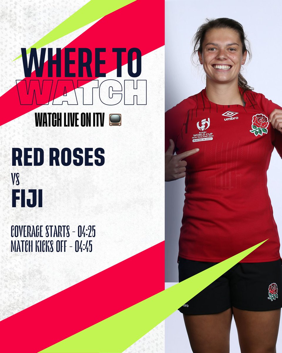 Watch all the #RedRoses games in New Zealand live on @ITV 📺 Or catch up on the action on @itvhub.