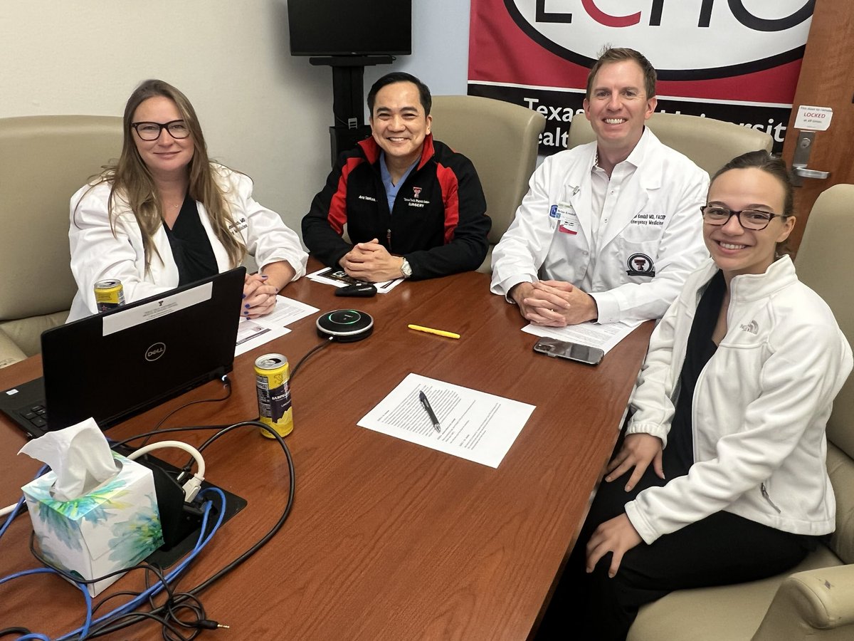 traumamd1's tweet photo. @CenterTexla Great discussion today on the current & future trends #telemedicine with my wonderful colleagues from @TTUHSC @ttuhscmed @umchealthsystem @AndreaWeitz3 @TexasTechEM Dr. Kendall @InnovateEMS
#HospitalAtHome
#VirtualObervation Room
#TeleTriage
Thanks Dr Hayden @CenterTexla https://t.co/rXGJ0z9yrH