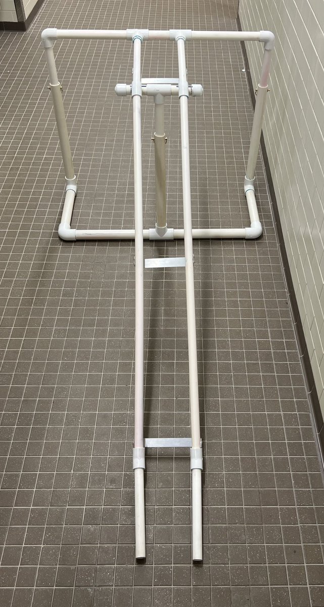 AlBocian's tweet photo. Here is an #Adapted #Bowling ramp created by our maintenance team designed with a larger width to #Accommodate wider wheelchairs; it also has adjustable height. 

This allows Ss to directly face the pins to better see them fall. 

#AdaptedPE #VI #APE #Physed #DIY #Equipment #PVC https://t.co/LwWW1Y5fZp