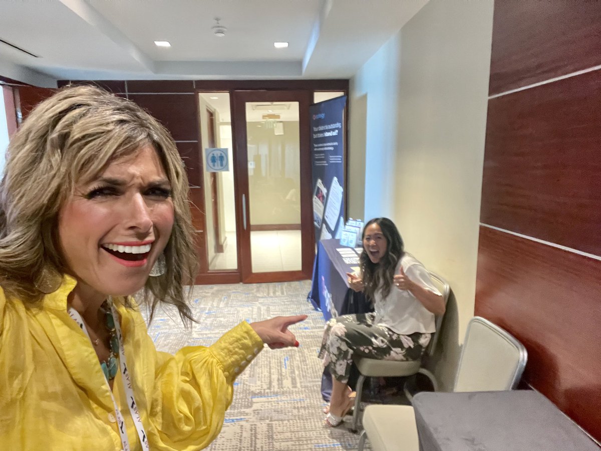 ybaik's tweet photo. “Who put baby in the corner?” Thx for the love @zjgalvan #ALASEdSummit2022 @Apptegy @ALASEDU https://t.co/70c5zMMfUC