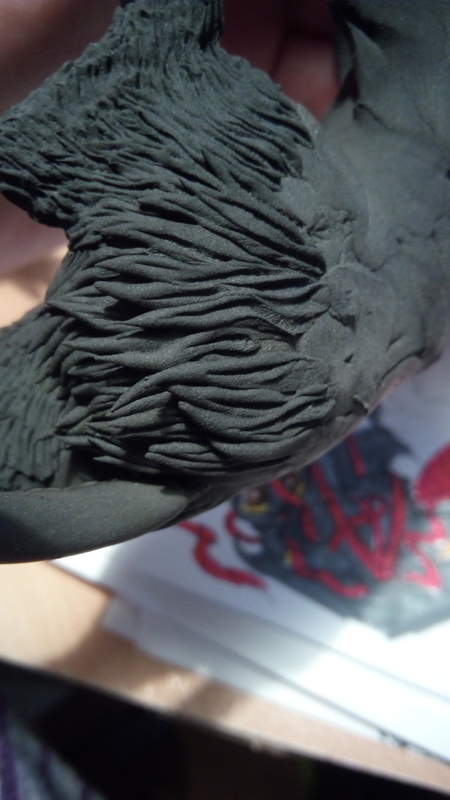 rivalmit's tweet photo. Again different way to make fur (WIP #15 Bat kitty with Yarn) https://t.co/8M1gcECjLY #bat #kitty #batkitty #art #sculpture #ef26 #eurofurence #yaen #play https://t.co/0OGKV5c4GT