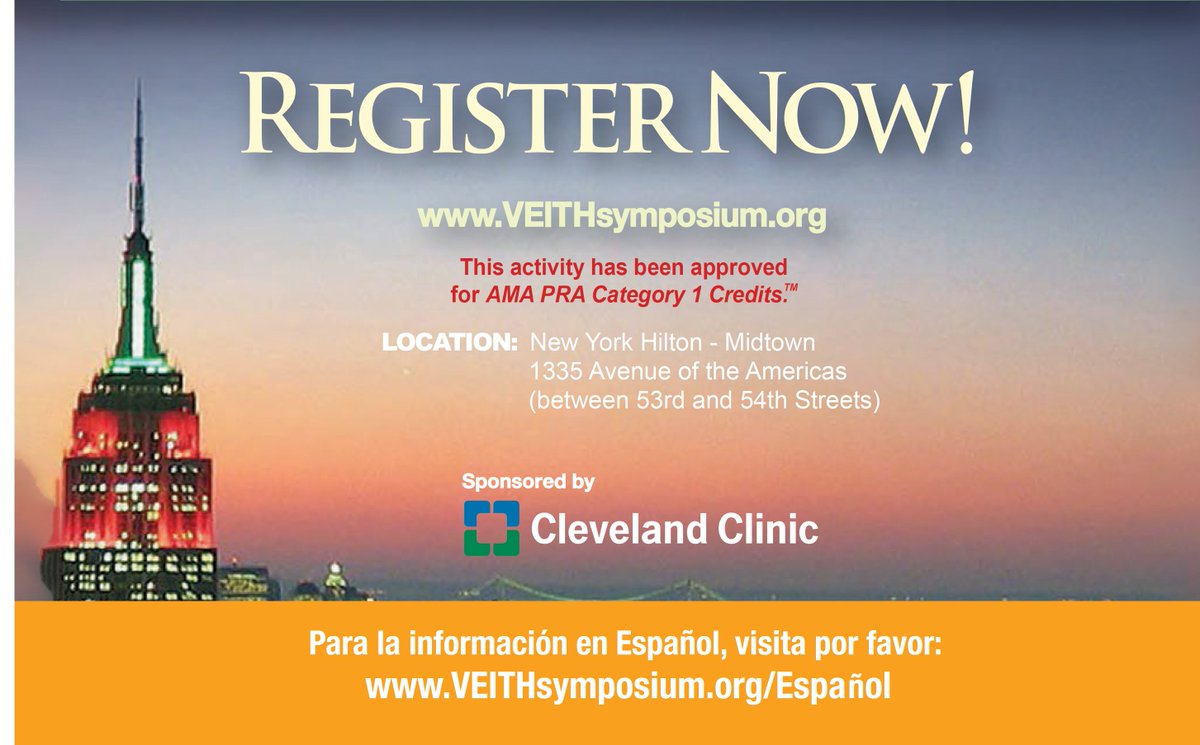 VEITHsymposium's tweet photo. Vascular specialists - we look forward to seeing you in New York City at #VEITHsymposium! Remember to REGISTER at https://t.co/QifPkRrHk7 #VEITH22 #VascularSurgeon #VascularSpecialists https://t.co/Hlx9OxExnP