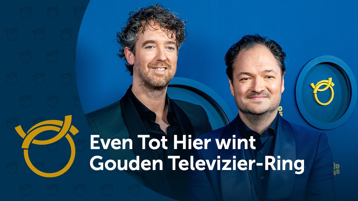 Gefeliciteerd! ✨ Het satirische actualiteitenprogramma @EvenTotHier heeft de Gouden Televizier-Ring 2022 gewonnen! #televizierring