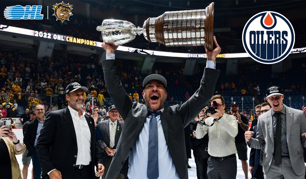 OHLHockey's tweet photo. Congrats Steve Staios!

Two-time @BulldogsOHL #OHL champion and reigning General Manager of the Year has accepted a player development position with the @EdmontonOilers.

DETAILS 📰: https://t.co/aXkPdgHe3E https://t.co/K1hfTiIVhS