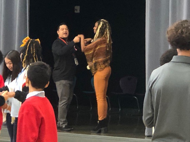 SMSDMiddle's tweet photo. In celebration of Hispanic Heritage Month SMS enjoyed a Salsa Dance class led by Senor Zepeda. @SMSDMiddle @SMSDLibrary @StaffordMSD https://t.co/co6BQE6tys