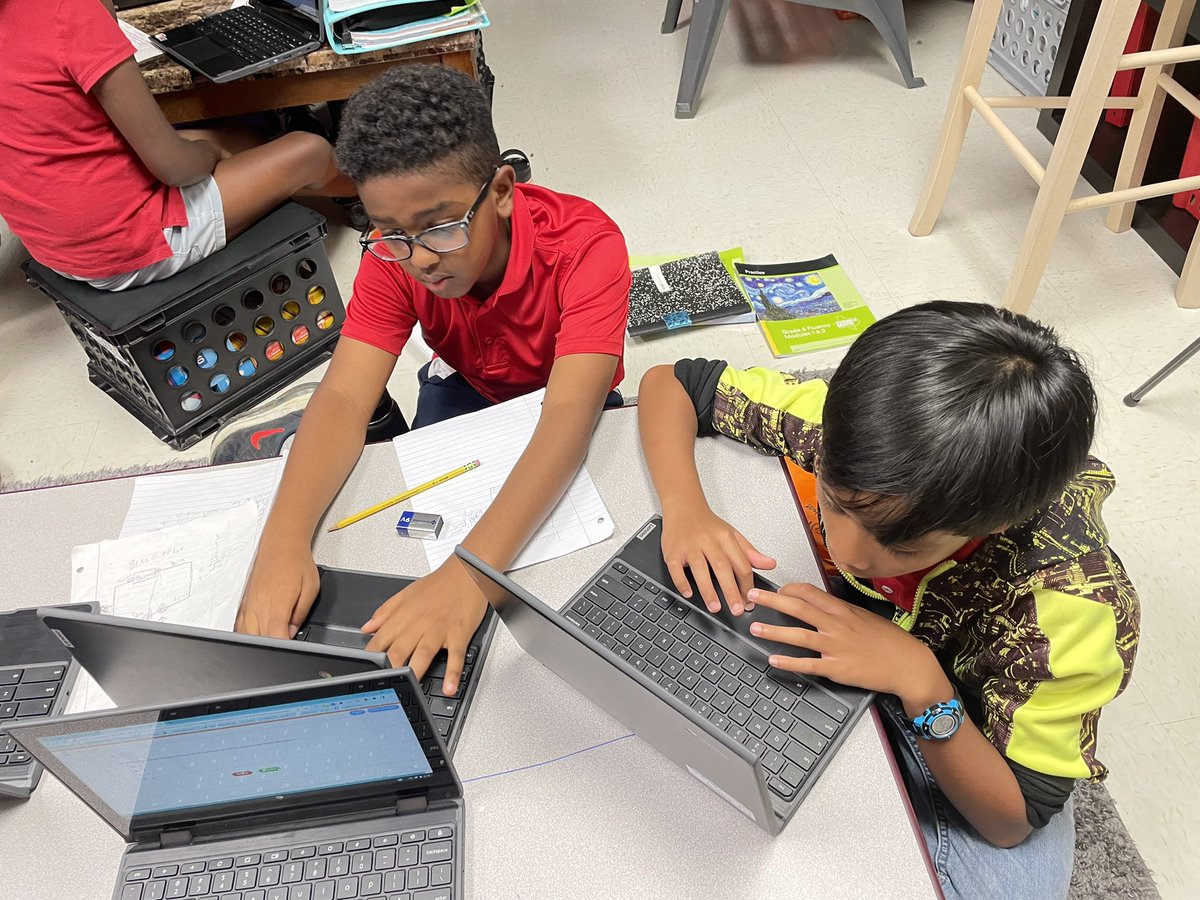 naughton93's tweet photo. @Watson_Wildcats came home from a great field trip and now our 5th graders are hard at work on our Buzzing Alarm challenge for #gisdScience STEAMposium competition. https://t.co/wxU52aO4Ry