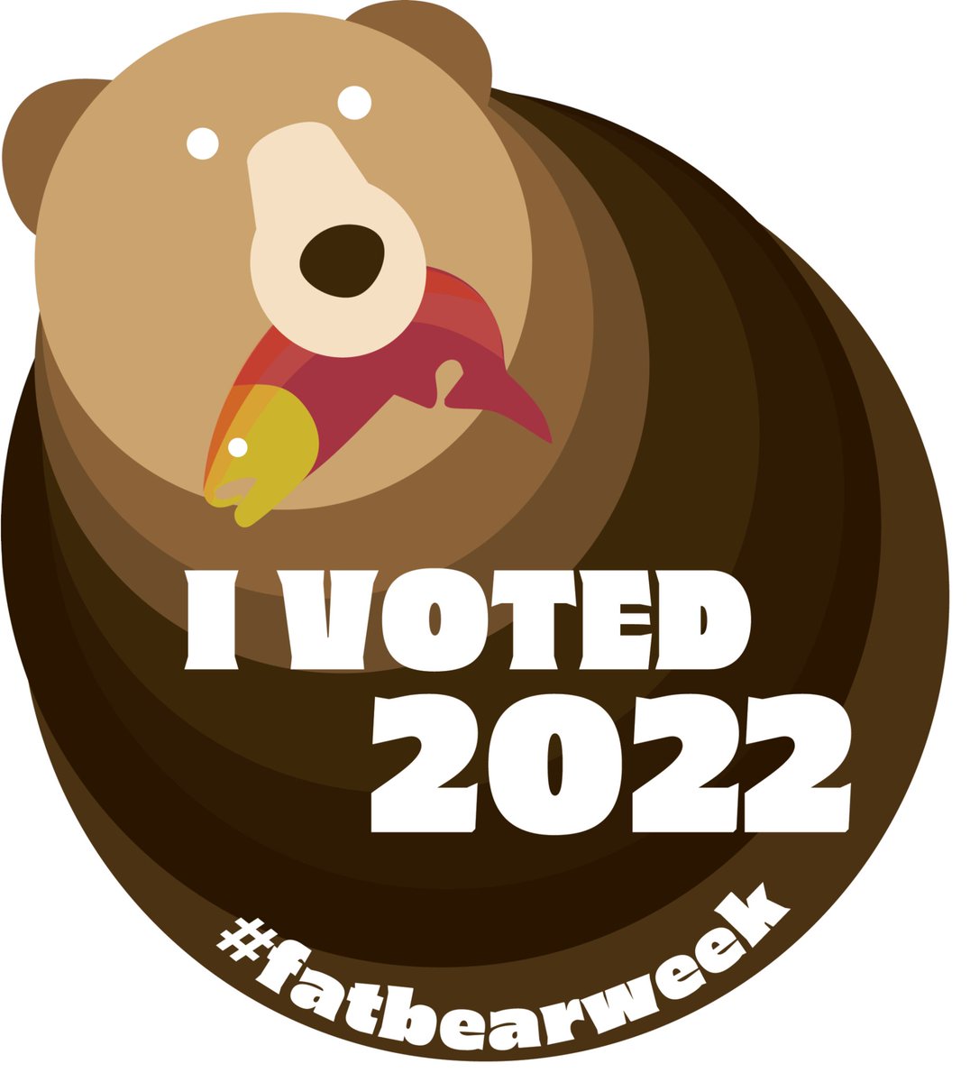 We interrupt your daily scrolling to remind you to vote! Bears need backing and it’s up to you to support your favorite ursid. Earn your “I Voted 2022” sticker by voting at fatbearweek.org. Today’s polls close at 5pm AKDT. #FatBearWeek