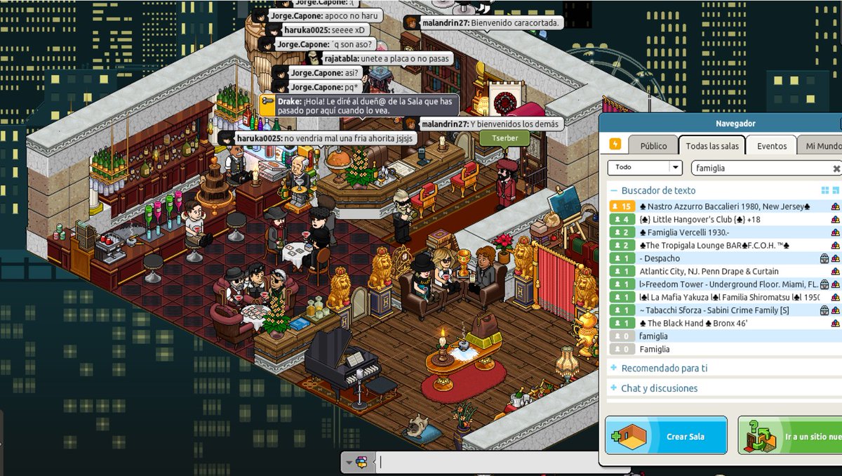 Casa Llena en Nastro Azurro Baccalieri. Ven a disfrutar de una buena copa. Te esperamos, la casa invita. 🍸