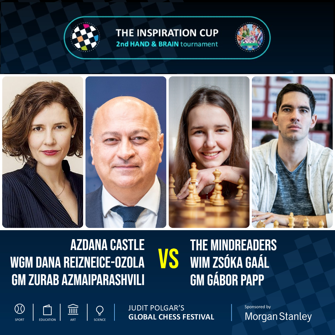 GMJuditPolgar's tweet photo. โDoes the right hand know what the left wants?๐ค The 'Inspiration Cup - #HandandBrain' tournament at the Judit Polgar's Global Chess Festival!
๐ 8th October LIVE at 17.00 CET
๐More information and stream link: https://t.co/M6tGmpD50J
#ChessConnectsUs @MorganStanley https://t.co/EuGFa0cibw