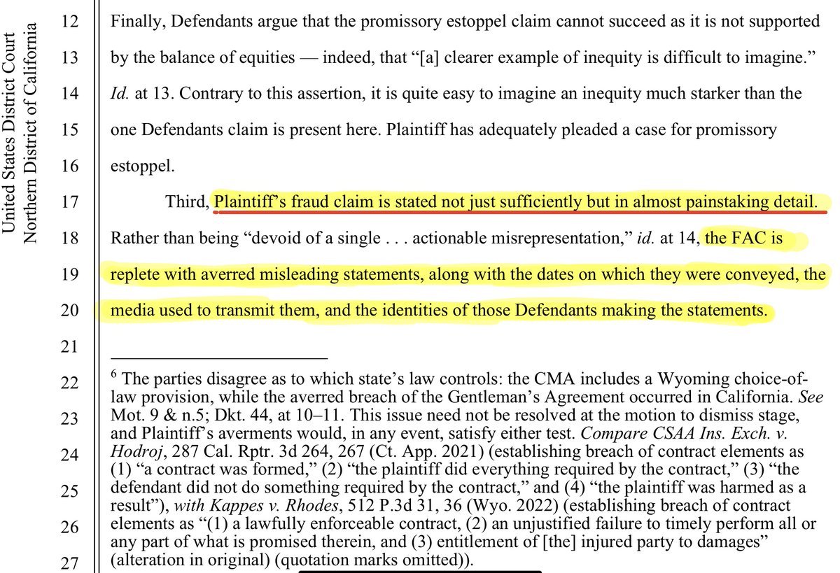 Judge acknowledging how Cardstarter's claims were presented in great detail, and convincely so.