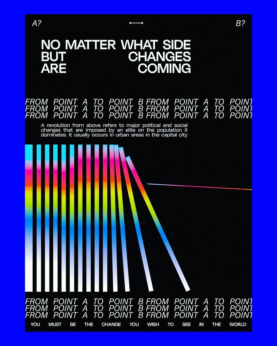 type01_'s tweet photo. Change is inevitable. Change is constant.
Poster041 by @bialo_daniel 💥

 #type01 #visualcommunication #graphicdesign #poster #dailyposter #popart #archivesarea #graphicart
#aesthetics #typography #posterjam #gradient #modernism https://t.co/VebnyRv5lX