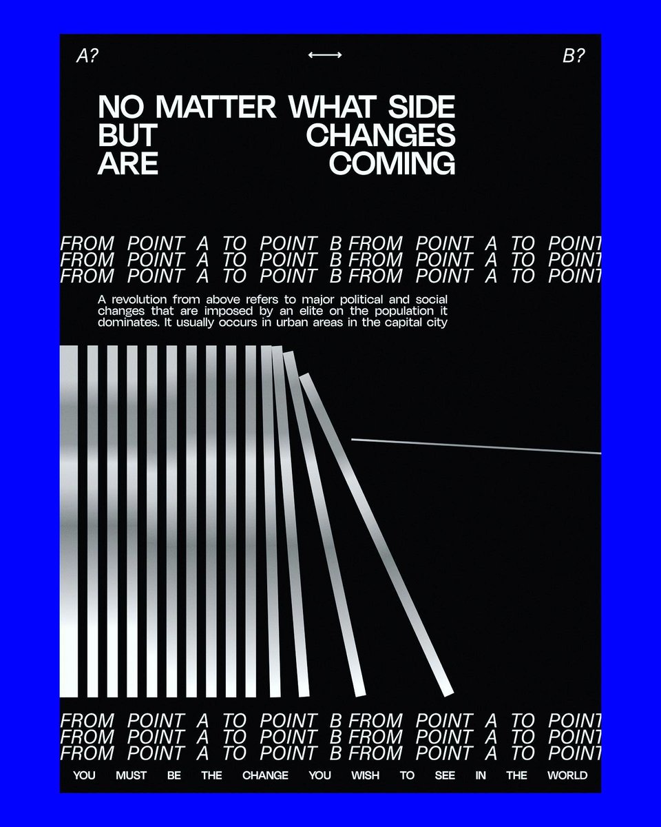type01_'s tweet photo. Change is inevitable. Change is constant.
Poster041 by @bialo_daniel 💥

 #type01 #visualcommunication #graphicdesign #poster #dailyposter #popart #archivesarea #graphicart
#aesthetics #typography #posterjam #gradient #modernism https://t.co/VebnyRv5lX