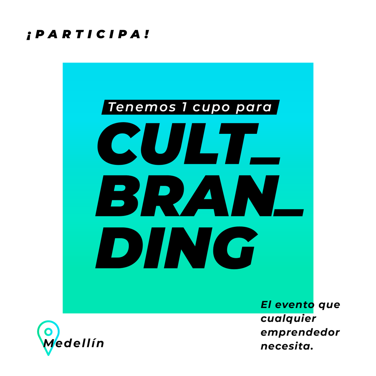 BIKY_ai's tweet photo. ¡Participa y gana! CULTBRANDING llega a Medellín.
Serán 2 ganadores. 🤩🥳
¿Cómo puedes participar?
Ve a nuestro Instagram: https://t.co/yleNCEbkiX
#keybe #evento #branding #medellin #identidademarca #concurso https://t.co/1y75xq2BKP