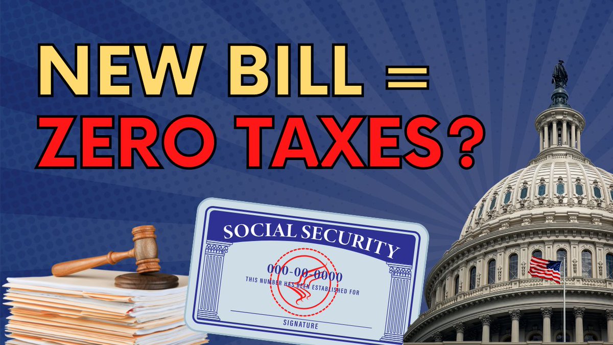 55retire's tweet photo. Will Social Security taxes be repealed??  A new proposed bill is recommending a repeal of Federal taxes on Social Security.  Will this happen?  In this video I will share with you some historical perspective and what you can expect looking forward ➡️ https://t.co/1zIITJJS3w https://t.co/J2DtoXT4My