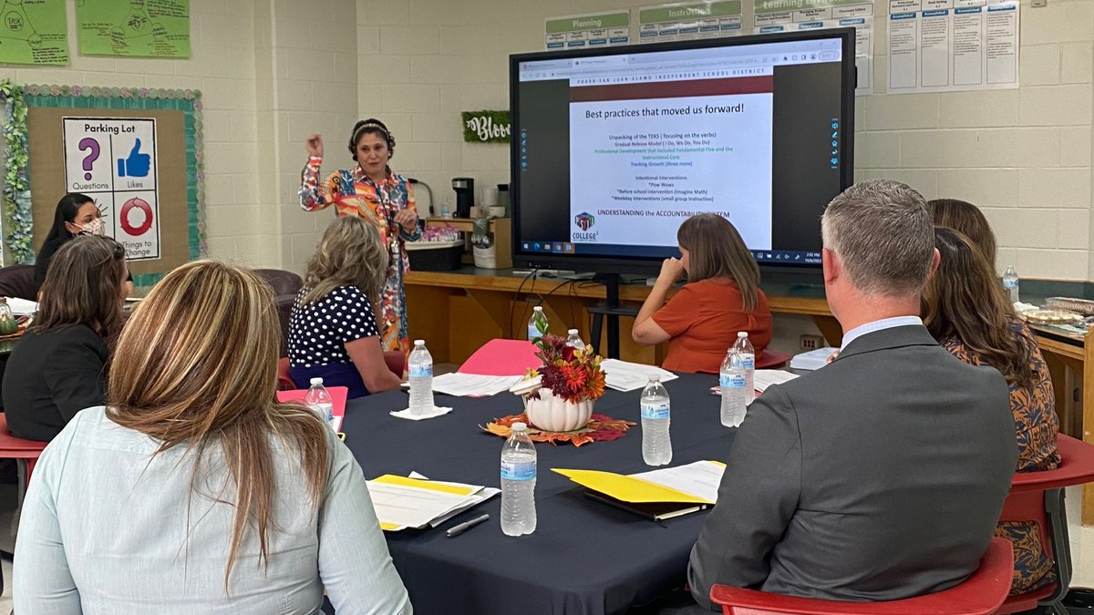 Today leaders from @HuttoISD visited our school district as part of a Learning Tour to learn about the curriculum and instructional practices that make us a proud 'A' Rated School District! Thank you for visiting our PSJA Family!
