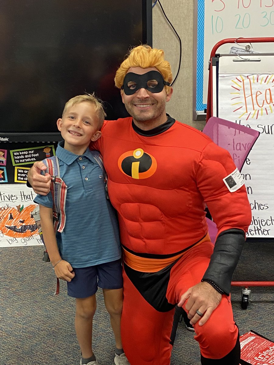 mrsngrayson's tweet photo. We loved having Mr. Incredible as our mystery reader! He sure made us laugh a lot #mccluremarshals @McClureMarshals https://t.co/nS4tDbZnDz