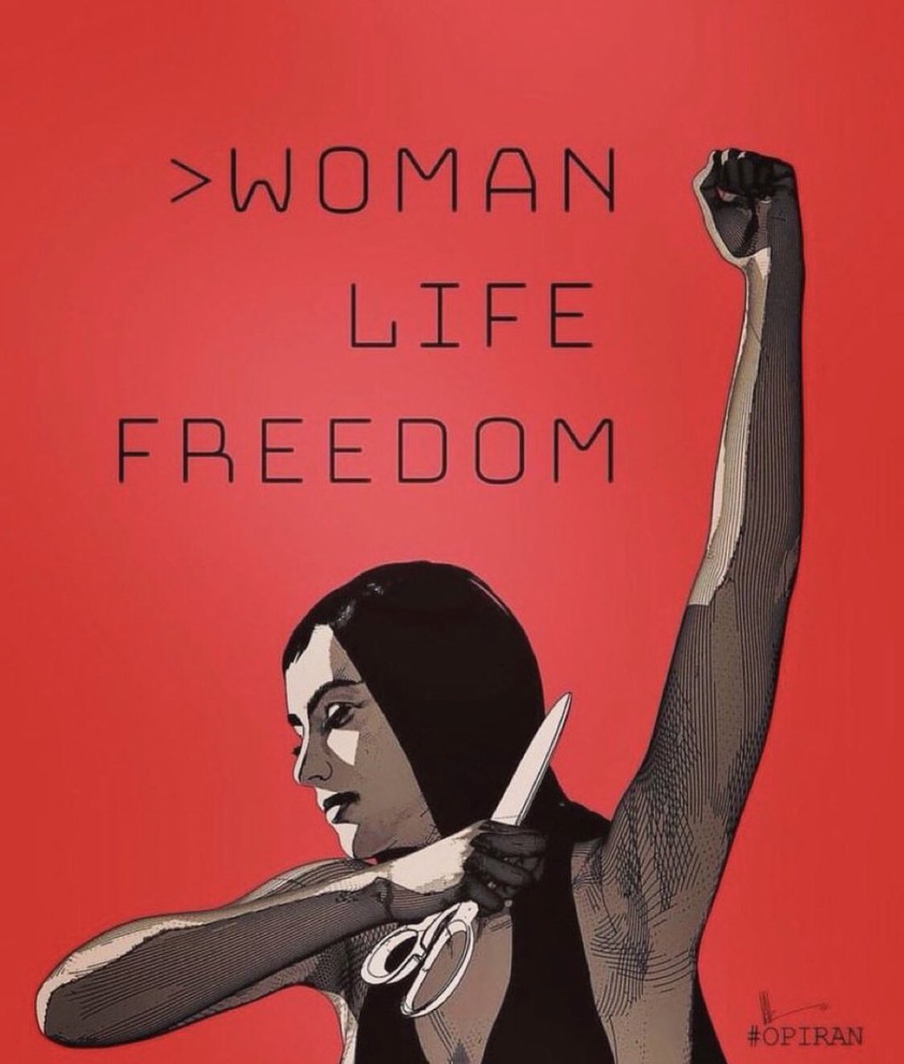 Wir sollten das Internet mit dem Bild fluten. Die Frauen im Iran kämpfen einen so harten feministischen Kampf. Ich verneige mich vor ihnen.
#JinJiyanAzadi ❤️ 
via <a href="/NatalieAmiri/">Natalie Amiri</a>