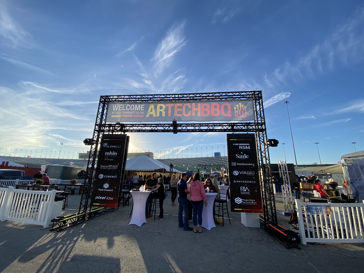 Polsinelli's tweet photo. Thank you to our co-sponsors for making #ARTechBBQ a huge success again this year: RSM, Mid-America Healthcare Investors Network, Saile, SecurIT360, NetStandard, Cyderes, Pixel Law, Viago, KC Tech Council, Fenaroli &amp; Associates and Rackcoach! 

#americanroyal https://t.co/TM29br5SPW