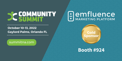 emfluence's tweet photo. This year's Community Summit kicks off Monday in Orlando! Stop by Booth #924 to score some emfluence swag and join @dcacioppo and @MonicaFRHoyer at their sessions to learn about crm + marketing automation + sales &amp; marketing alignment. 

#mysummitna #msdyn365 #microsoftdynamics https://t.co/0u62o0WrUh