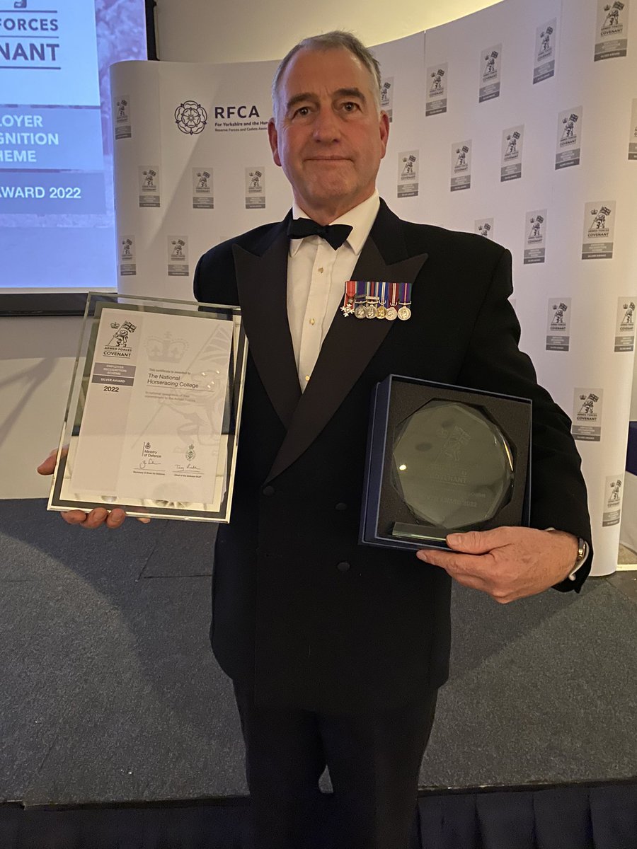 NHC_padgett's tweet photo. Honoured this evening to accept the MoD’s Employer Recognition Scheme Silver Award on behalf of the NHC. https://t.co/lgw8lAiruH